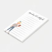 Personalisierte Mitzvah-Bemerkungen Post-it Klebezettel (angewinkelt)