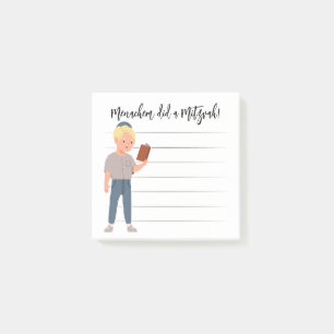 Personalisierte Mitzvah-Bemerkungen Post-it Klebezettel