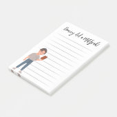 Personalisierte Mitzvah-Bemerkungen Post-it Klebezettel (angewinkelt)