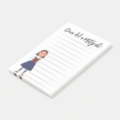 Personalisierte Mitzvah-Bemerkungen Post-it Klebezettel (angewinkelt)