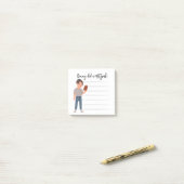 Personalisierte Mitzvah-Bemerkungen Post-it Klebezettel (Auf Schreibtisch)