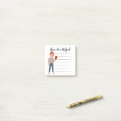 Personalisierte Mitzvah-Bemerkungen Post-it Klebezettel (Auf Schreibtisch)