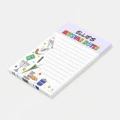 Personalisierte Mitzvah-Bemerkungen - Stil 3 Post-it Klebezettel (angewinkelt)