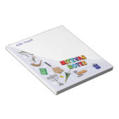 Personalisierte Mitzvah-Notepads - Stil 4 Notizblock (angewinkelt)