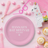 Personalisierte Mitzvah-Papierplatte Pappteller (Party)