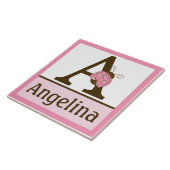 Personalisierte Mod Ladybug Letter Name Tile Fliese (Seite)