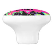 Personalisierte Mod Paisley Keramikknauf (Seitenansicht)