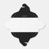 Personalisierte Mode Luxus Schwarz-Weiß Streifen Geschenkschachtel (Ungefaltet)