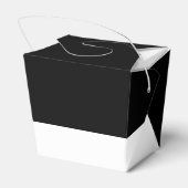 Personalisierte Mode Luxus Schwarz-Weiß Streifen Geschenkschachtel (Rückseite)