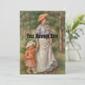 Personalisierte Mode-Mama und Kleider Dankeskarte (Stehend Vorderseite)