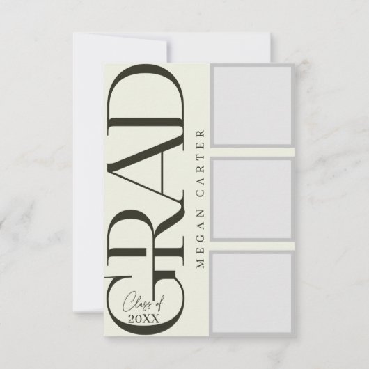 Personalisierte moderne Abschluss-Karte 2025 Karte (Vorderseite)