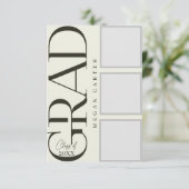 Personalisierte moderne Abschluss-Karte 2025 Karte (Stehend Vorderseite)