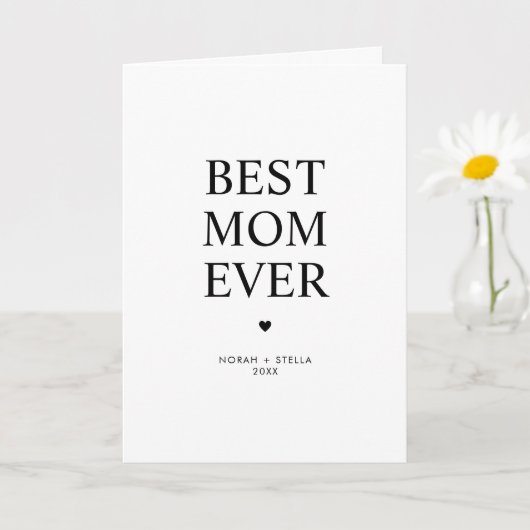 Personalisierte moderne beste Mutter überhaupt Karte (Kleine Pflanze)