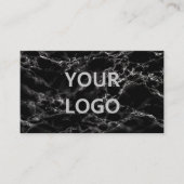 Personalisierte, moderne Black Marble Business Car Visitenkarte (Vorderseite)