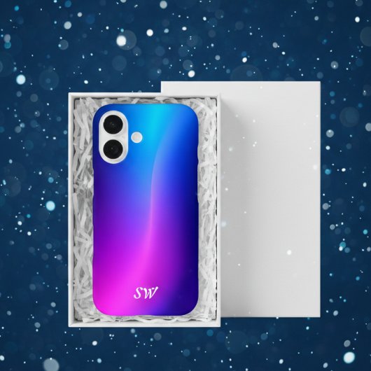 Personalisierte moderne blaue iPhone-Hülle Case-Mate iPhone Hülle