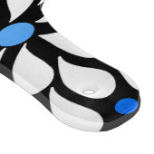 Personalisierte moderne Blume Blau aquamarin ombre Schneidebrett (Ecke)