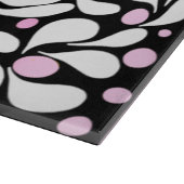 Personalisierte moderne Blume mit rosa Ober Schneidebrett (Ecke)