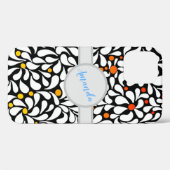 Personalisierte moderne Blume warm ombre Case-Mate iPhone Hülle (Rückseite (Horizontal))