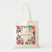 Personalisierte moderne Blumen & Kraft-Geschenke Tragetasche (Vorne)