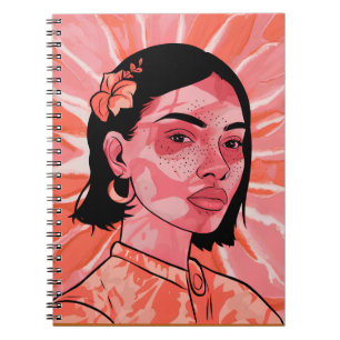 Personalisierte moderne bohenhafte feministische m notizblock