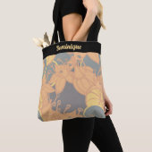 Personalisierte moderne Bud & Blume Muster Tote Ta Tasche (Von Nahem)