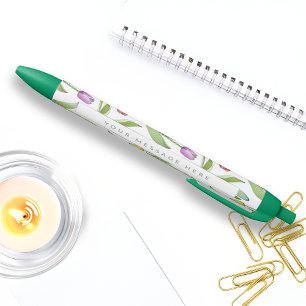 Personalisierte moderne bunte Tulpenblume Kugelschreiber