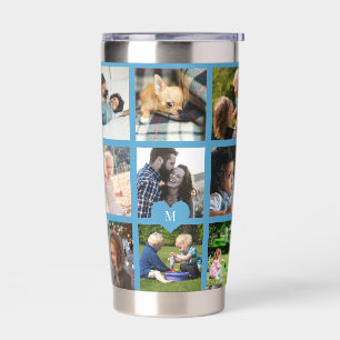 Personalisierte moderne Collage mit mehreren Fotos Thermobecher
