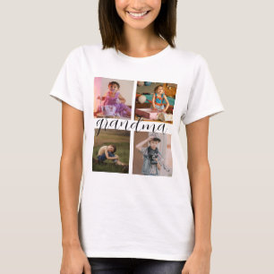 Personalisierte moderne coole Fotocollage T-Shirt