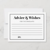 Personalisierte moderne DPT Abschluss Beratung & W Mitteilungskarte (Rückseite)