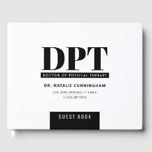 Personalisierte moderne DPT-Graduierungspartei Gästebuch