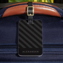 Personalisierte, moderne, einfache schwarze Streif