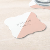 Personalisierte moderne Elegant Simple Template Tr Untersetzer (angewinkelt)