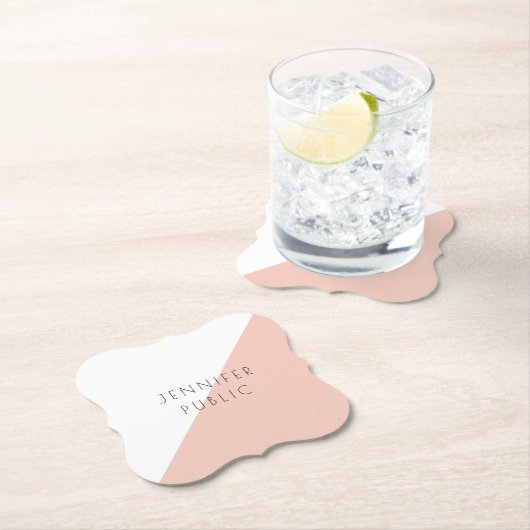 Personalisierte moderne Elegant Simple Template Tr Untersetzer (Vor Ort)