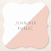 Personalisierte moderne Elegant Simple Template Tr Untersetzer (Vorderseite)