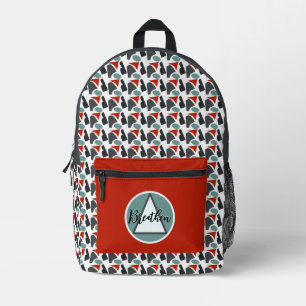 Personalisierte moderne elegante chic stilvolle bedruckter rucksack
