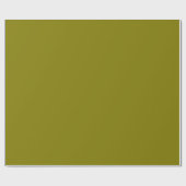 Personalisierte moderne elegante Olive Geschenkpapier (Flach)
