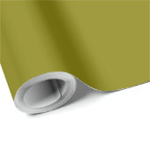 Personalisierte moderne elegante Olive Geschenkpapier (Rolleneckpunkt)
