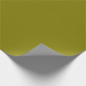 Personalisierte moderne elegante Olive Geschenkpapier (Ecke)