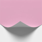 Personalisierte moderne elegante rosa geschenkpapier (Ecke)