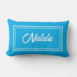 Personalisierte moderne elegante Typografie Name  Lendenkissen
