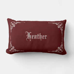 Personalisierte moderne elegante Typografie Name  Lendenkissen