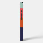 Personalisierte, moderne Farbblockstreifen Case-Mate iPhone Hülle (Rückseite / Links)