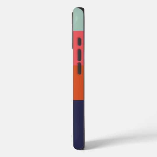 Personalisierte, moderne Farbblockstreifen Case-Mate iPhone Hülle (Rückseite / Links)