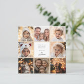 Personalisierte moderne Fotocollage Weihnachten (Stehend Vorderseite)