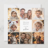 Personalisierte moderne Fotocollage Weihnachten (Vorderseite)
