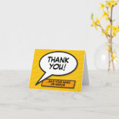 Personalisierte moderne Fun Speech-Blase Karte (Gelbe Blume)