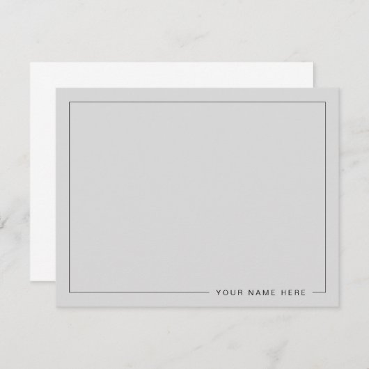 Personalisierte moderne Gainesboro Flachbildschirm Mitteilungskarte (Vorne/Hinten)