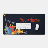 Personalisierte moderne Gartenbodenpflanzung Schreibtischunterlage (Tastatur & Maus)