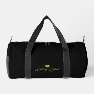 Personalisierte moderne handgeschriebene Schrift N Duffle Bag
