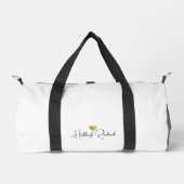 Personalisierte moderne handgeschriebene Schriftar Duffle Bag (Vorderseite)